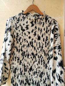 Fig Printed Pleated Dress (Women)