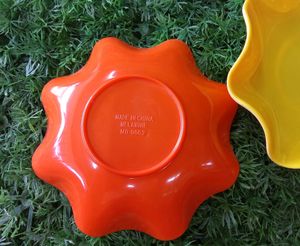 Multi Colour Plates / Orange And Yellow