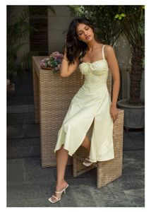 IT Girl Women Yellow Summer Dress