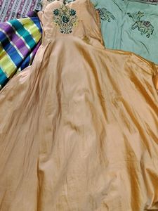 Peach Colour 1 Pice Gown