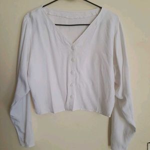 White Oversize Top
