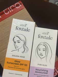 Foxtale Moisturizer &amp; Sunscreen