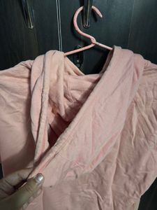 Peach Top With Attached Cap