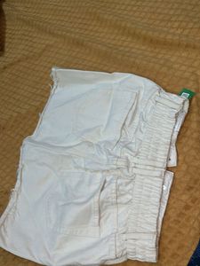 White Denim Shorts