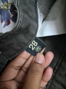Olive Green Straight Leg Pants
