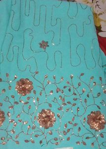Sequin Design Saree