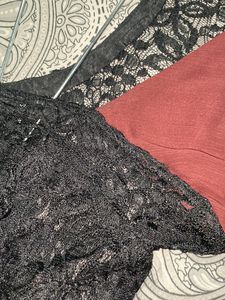 New Lacy Burgundy Maxi Dress Women