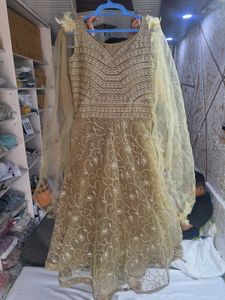 BROWN /OLIVE NET GOWN