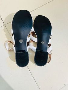 White Strappy Heel Sandals