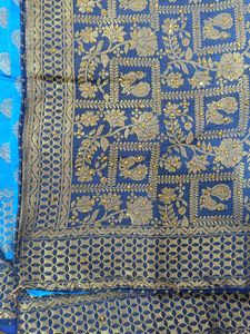 Elegant Blue Banarasi Saree