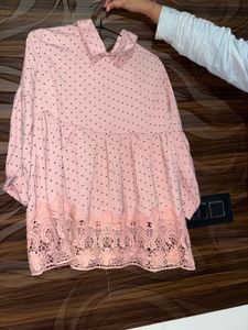 Tunic Top Peach In Colour