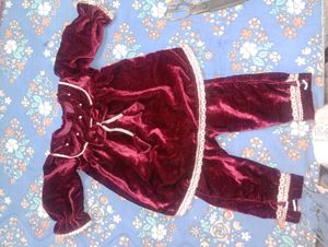 Velvet Baby Girl Outfit