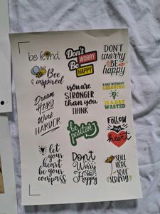 Pack Of -68 Waterproof Stickers