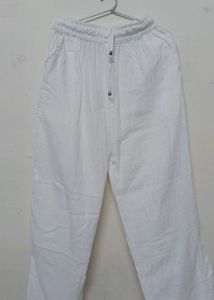 Pinterest White Linen Non Transparent Pants