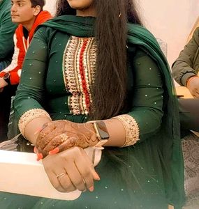 Nyra Green Suit For Mehndi Function 😍