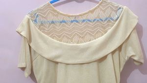 Net Circular Neck Top