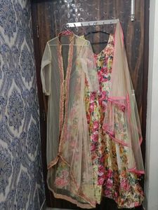 Floral Anarkali Kurta Set