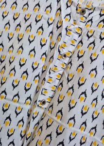 Printed White Dress