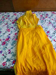 Cutout Yellow Dress