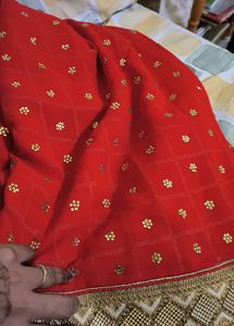 New Red Color Saree