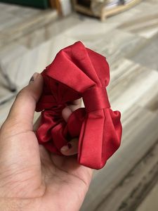 Red Bow Scrunchie