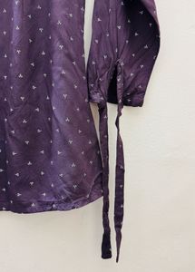 Purple Peasant Top