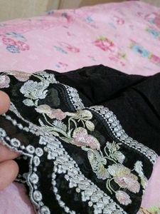 Kurta Pent Dupatta Black Pakistani 🥰