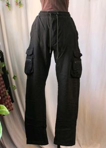 Unisex Black Cargo Pants