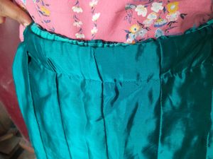 Long Skirt And Kurti With Dupata