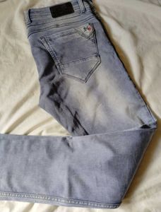Faded Blue Grey Smoky Look - Jeans