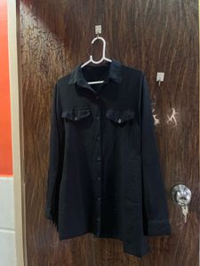 34 Bust Black Shirt For Women