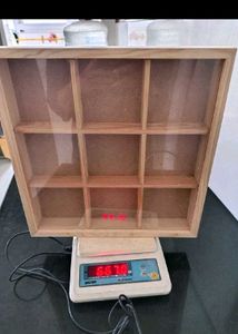 Wooden Storage Box with Compartments