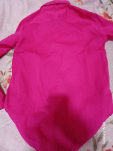 Magenta Button-Down Shirt