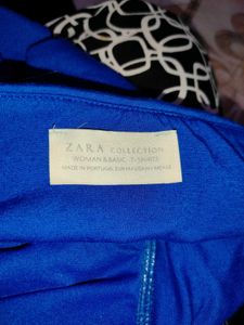 Zara Blue Peplum Style Dress