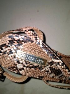 Snakeskin Print Sandals
