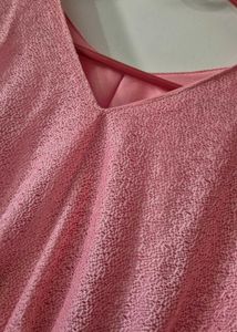 Elegant Pink Ruffle Peplum Top