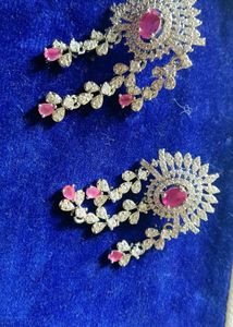 New Silver Stone Earrings