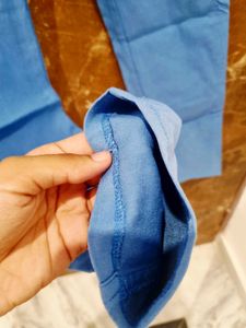 Light Blue Zipper Pocket Pants