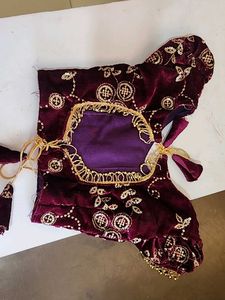 Kids Velvet Peshwai Patal/saree