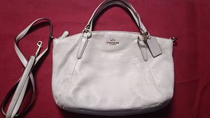 Coach Kelsey Cream Leather Crossbody Bag