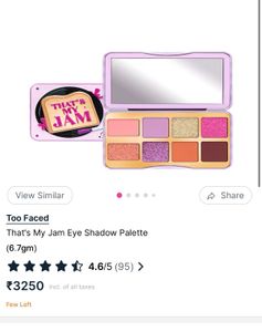 Too Faced That’s My Jam Eyeshadow Palette