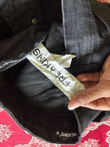 Black High-Waisted Denim Shorts