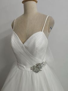 Luxury White Tulle Gown with Bow