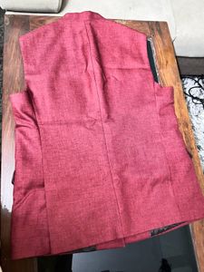 Maroon Sleeveless Jacket