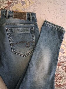 Faded Blue Jeans - Classic Denim Style