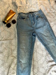 Light Blue Skinny Fit Jeans
