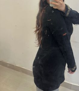 Elegant Black Kurta warm