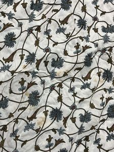 White Anarkali Cotton Suit