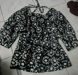 Floral Tie Back Top