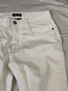 White Slim Fit Jeans